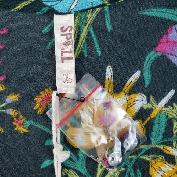 NWT Spell & The Gypsy Queen Duster Kimono Robe Floral Bohemian Longline O/S - Picture 4 of 16